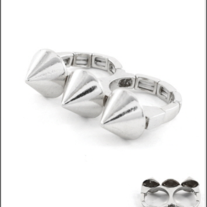 Bold Stretch Spike Ring 