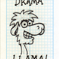Sketch Card: Larry the Llama