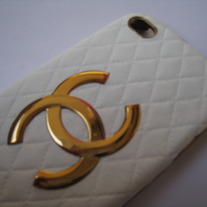 New Luxury Fashion Designer White Sheep Leather iPhone 5 Case