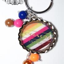 Designer Inspired Coach Bottle cap Keychain