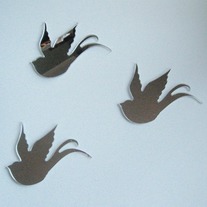 Objectify Bird Mirror - Set of 3