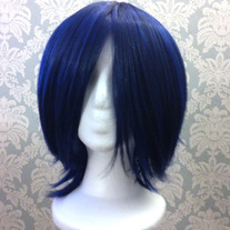 Short Dark Blue Wig