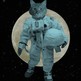 Astronaut Space Cat - Wood Block Art Print - Thumbnail 3
