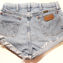 Wrangler denim high waist shorts