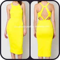 MellowYellow Open-Back Dress