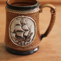 Vintage Nautical Boat Mug
