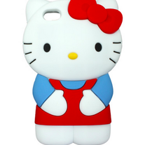 3D Rubber Silicone Hello Kitty iPhone 4/4S Case