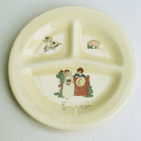 Decorative Ceramic Baby's Divided Dish