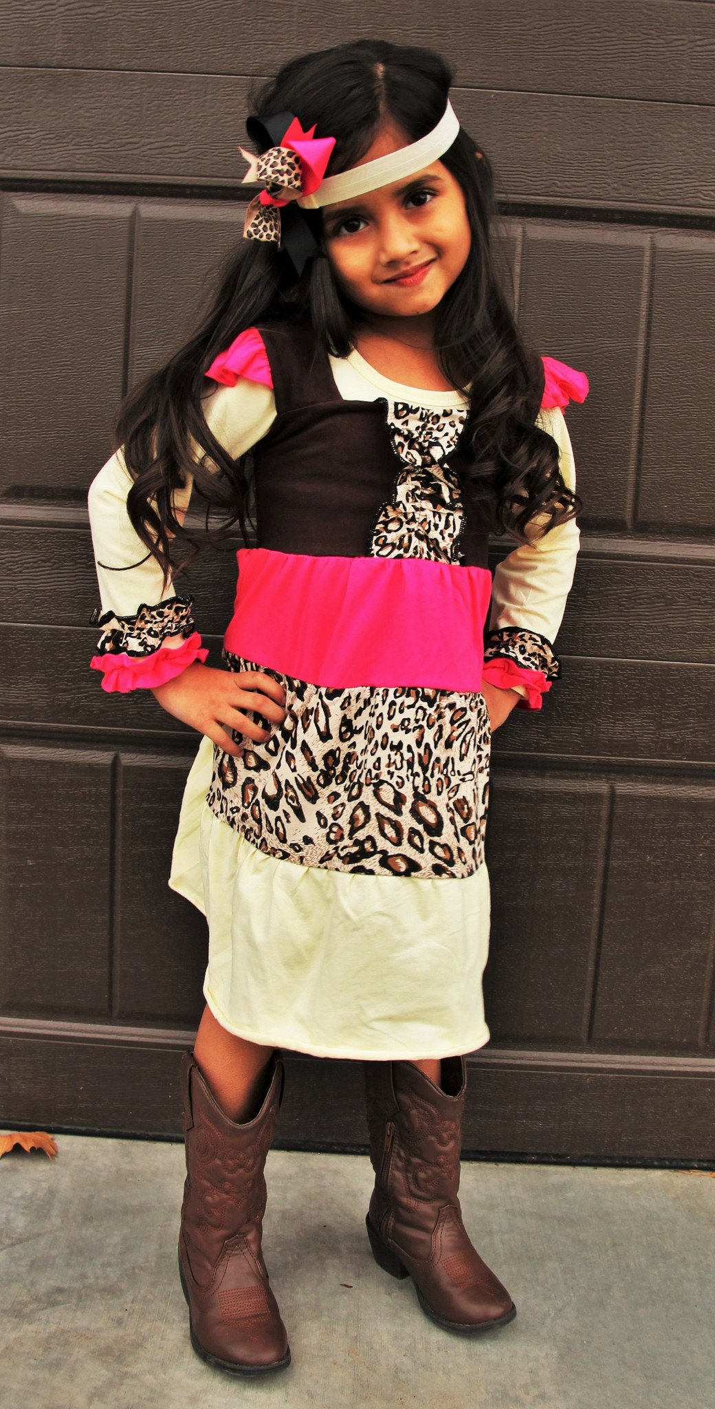 Long Sleeve Cheetah Dress