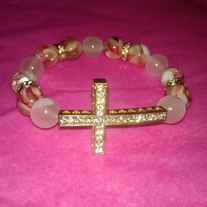 Gold Cross Bracelet (Little Diva Collection)