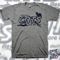 Cats Are The Illest (Men's Grey)