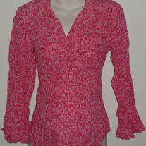 Pink Floral Long Sleeve Top-Baby and Me Maternity Size Medium