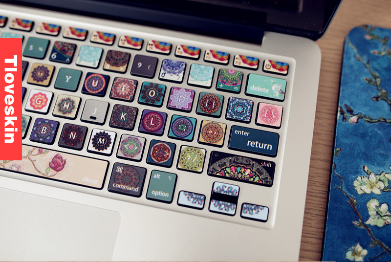 flowersMacbook Keyboard Decal/Macbook Pro Keyboard Skin/Macbook Air