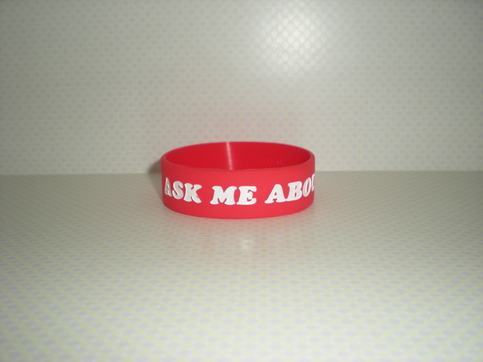 Ask Me About My Weiner Bracelet (Red)