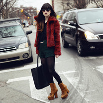 Red Fur Jacket