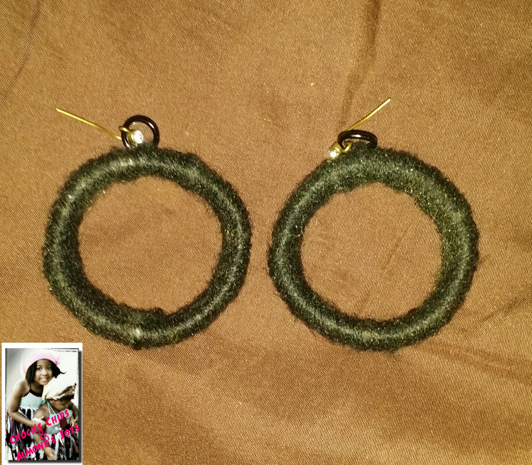Yarn Earrings Black on Storenvy
