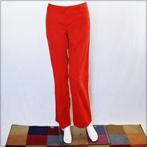 Orange Dickies Flat Front Pants
