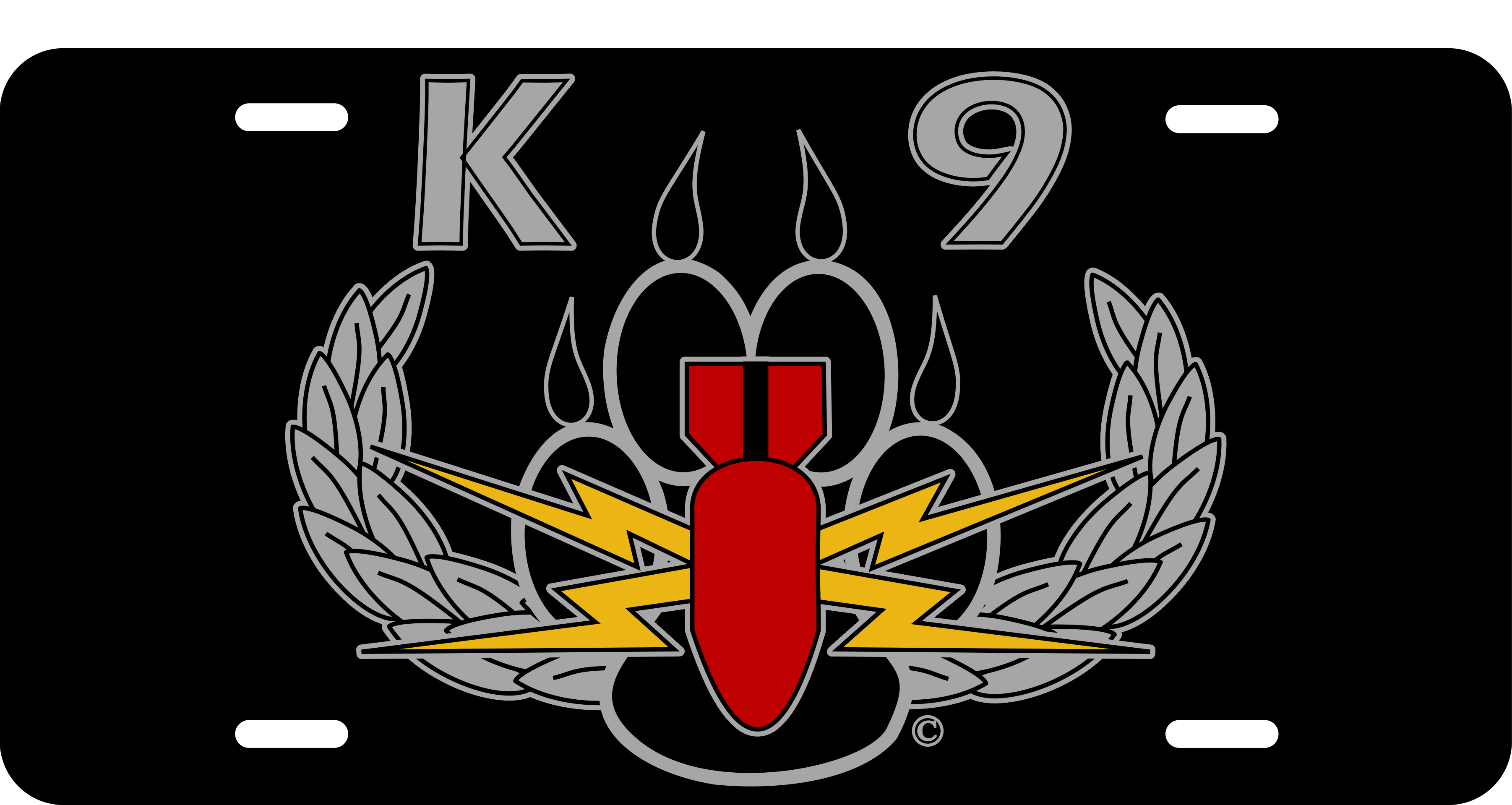 Alpha K9 license plates · Alpha K9 Designs LLC · Online Store Powered