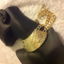 Choker ID Necklace Gold