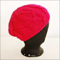 Pink Knit Beanie