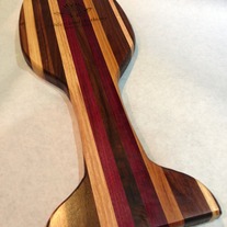Wine Glass Shaped Cutting Board - Engraved