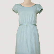 Baby Blue Scalloped Dress