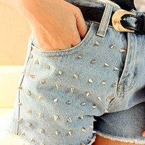 STUDDED SHORTS