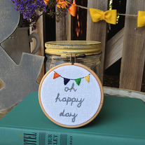 Happy Day- Mini Hoop