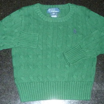Green Sweater-Polo Ralph Lauren Size 2T