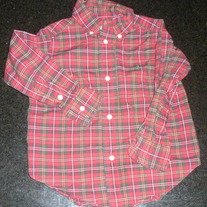 Red Plaid Shirt-Polo Ralph Lauren Size 2T
