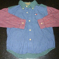 Red/Blue/Green Plaid Shirt-Tommy Hilfiger Size 3T