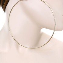 Oversized Hoop Earrings - Gold