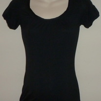 Black Short Sleeve Shirt-Liz Lange Maternity Size XS  SF0413