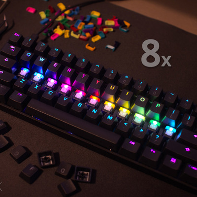 Led color changers 8 pack, for cherry mx keyboard