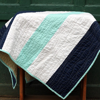 Nautical Stripes Baby Quilt