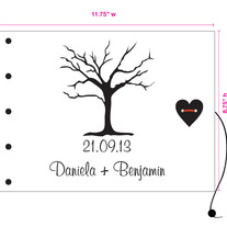 Personalized Wooden Guestbook: Daniela & Benjamin