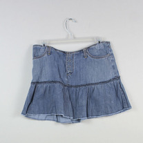 Denim Ruffle Skirt by American Eagle