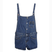 Denim shortall rompers
