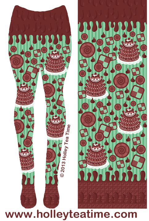 Pre-order! Chocolate Cake Tights - Mint