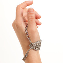 Silver Bracelet Ring Thumb Holster