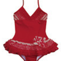 Isobella & Chloe Tallulah Red Halter Swimsuit