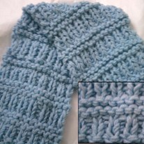False Striped Scarf