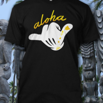 Aloha Shaka Tee (Gold/White)
