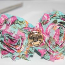 "Aqua Dream" Shabby Sass headband