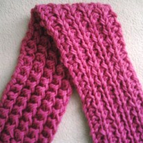 Double Cluster Rib Scarf