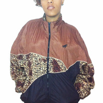 Women's Leopard Patterned Windbreaker