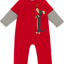 Le Top Dachshund Coverall Red, Garnet
