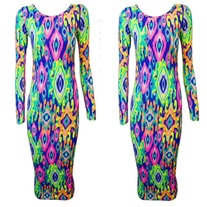 Multi-Colored Aztec Bodycon