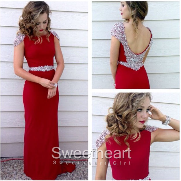 Formal Dress with Cap Sleeve