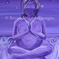 Sacred Pregnancy ~ 5x7 Matted Giclee Print